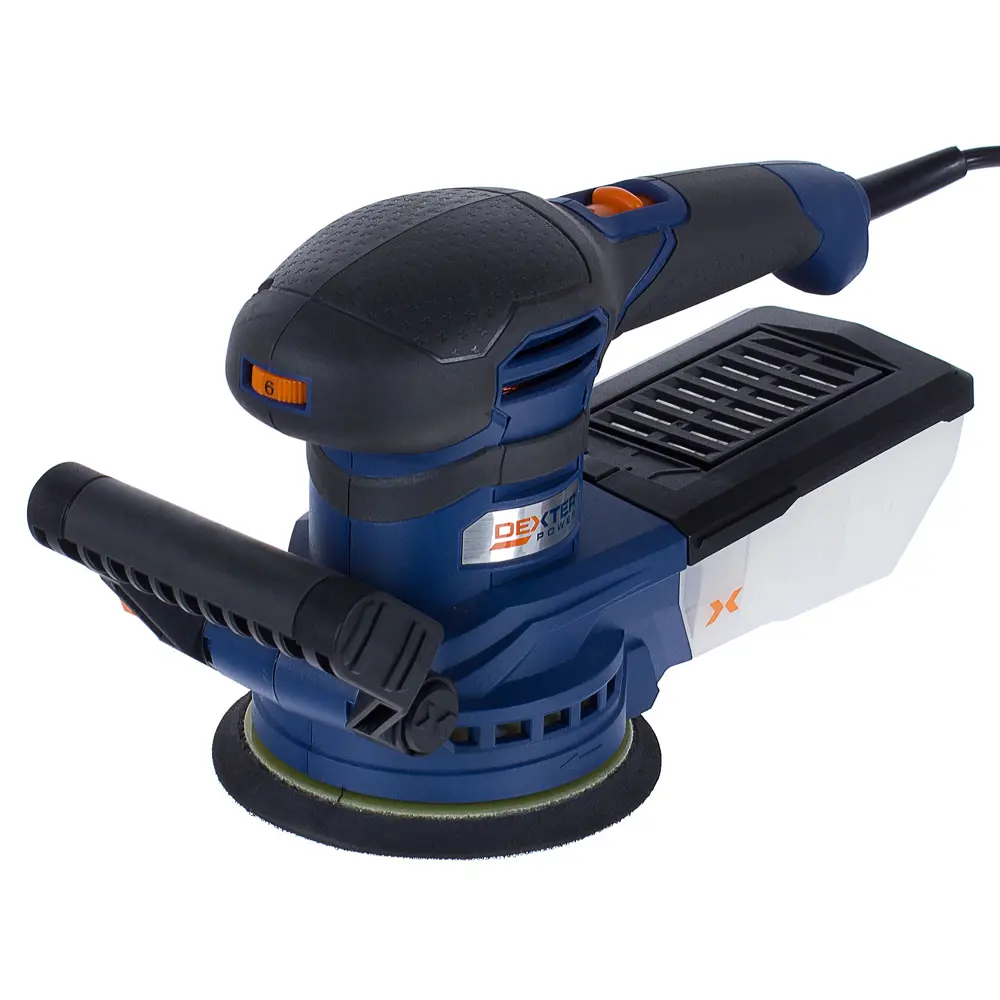 Эксцентриковая шлифмашина Dexter Power PC350RS, 350 Вт STLM-2183987
