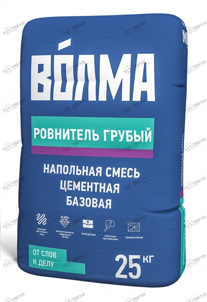 Ровнитель грубый (сухая смесь) 25 кг  Волма 254119