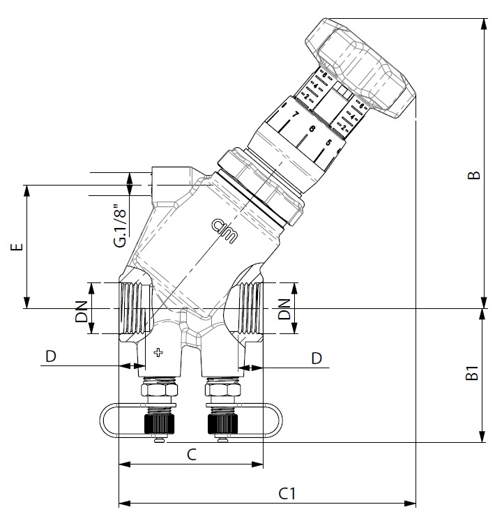 CIMBERIO CIM 718 Клапан балансировочный автоматический CIM 718  - Вид №1