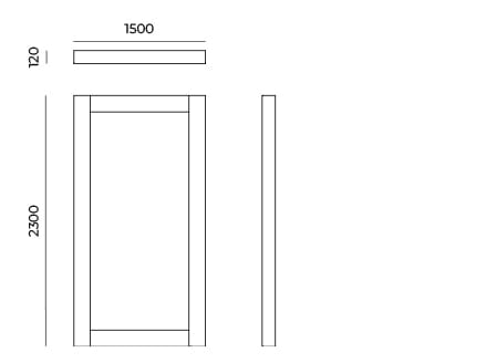 Прямоугольное зеркало в рамке Cimento® Zaccaria ARCH-00004346 - Вид №4