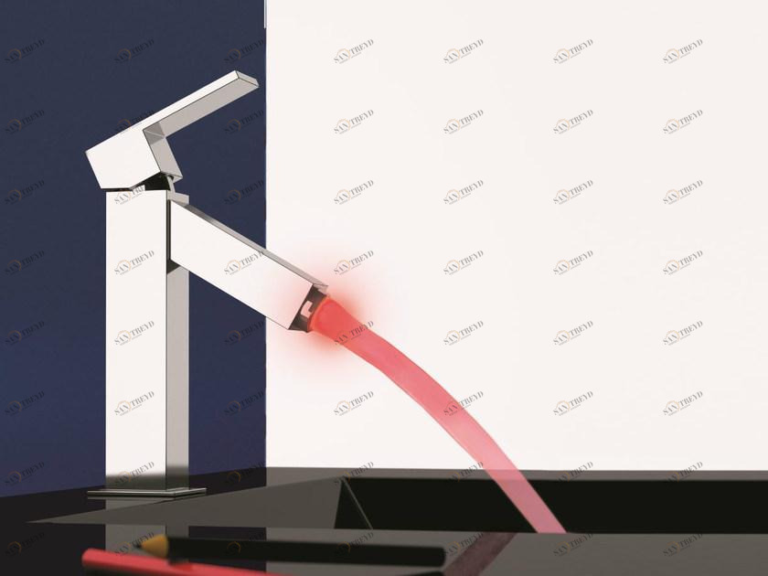 Remer Rubinetterie Смеситель для умывальника, однорычажный, LED Q-color Qr 10