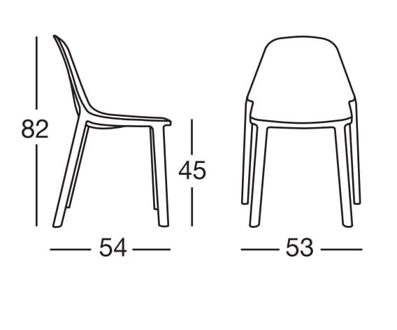 Стул из инженерного пластика S-CAB плюс ARCH-00030753 - Вид №4