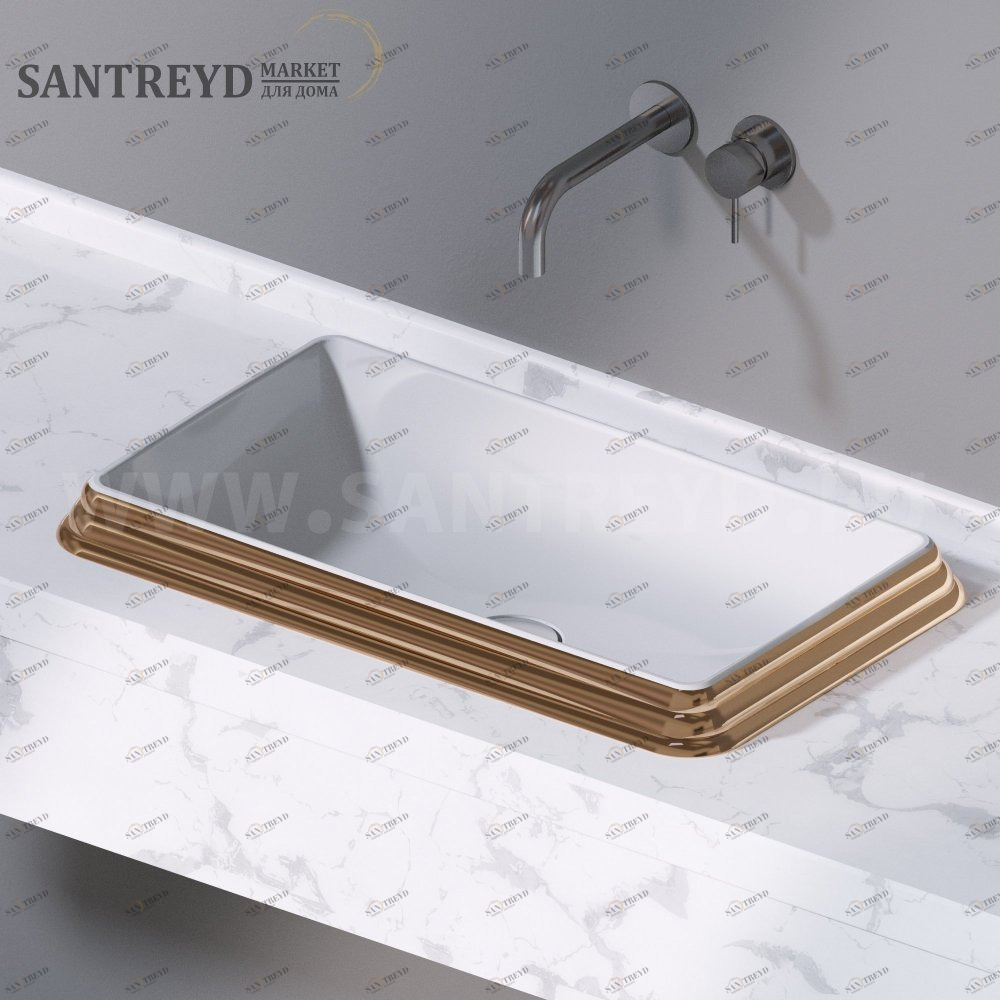 L611255 Накладная раковина под столешницу  прямоугольная A. e T. Italia GLASS AeT ITALIA