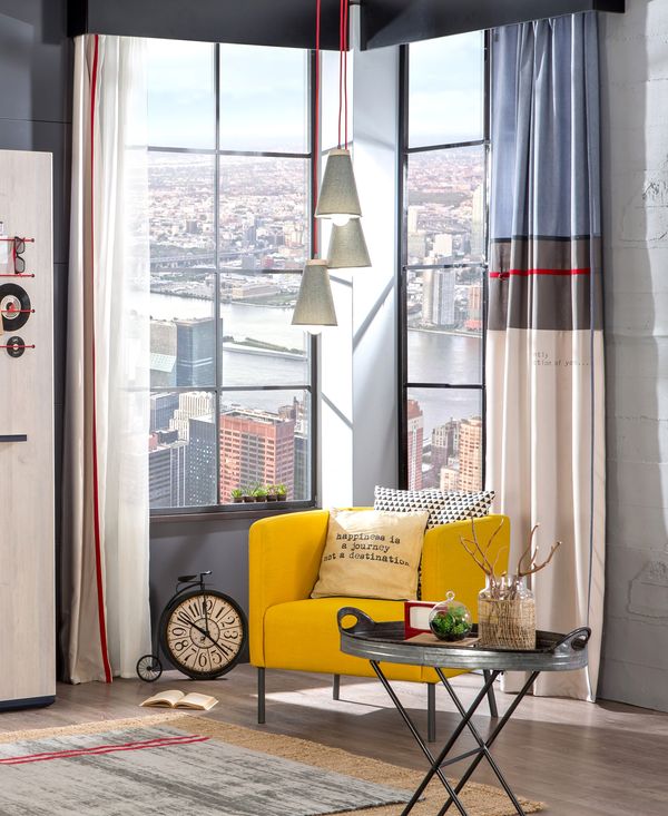 Тюль для детской 160х260 см Trio, 1 полотно CILEK TRIO 00-3832617 Белый Santreyd - Вид №2