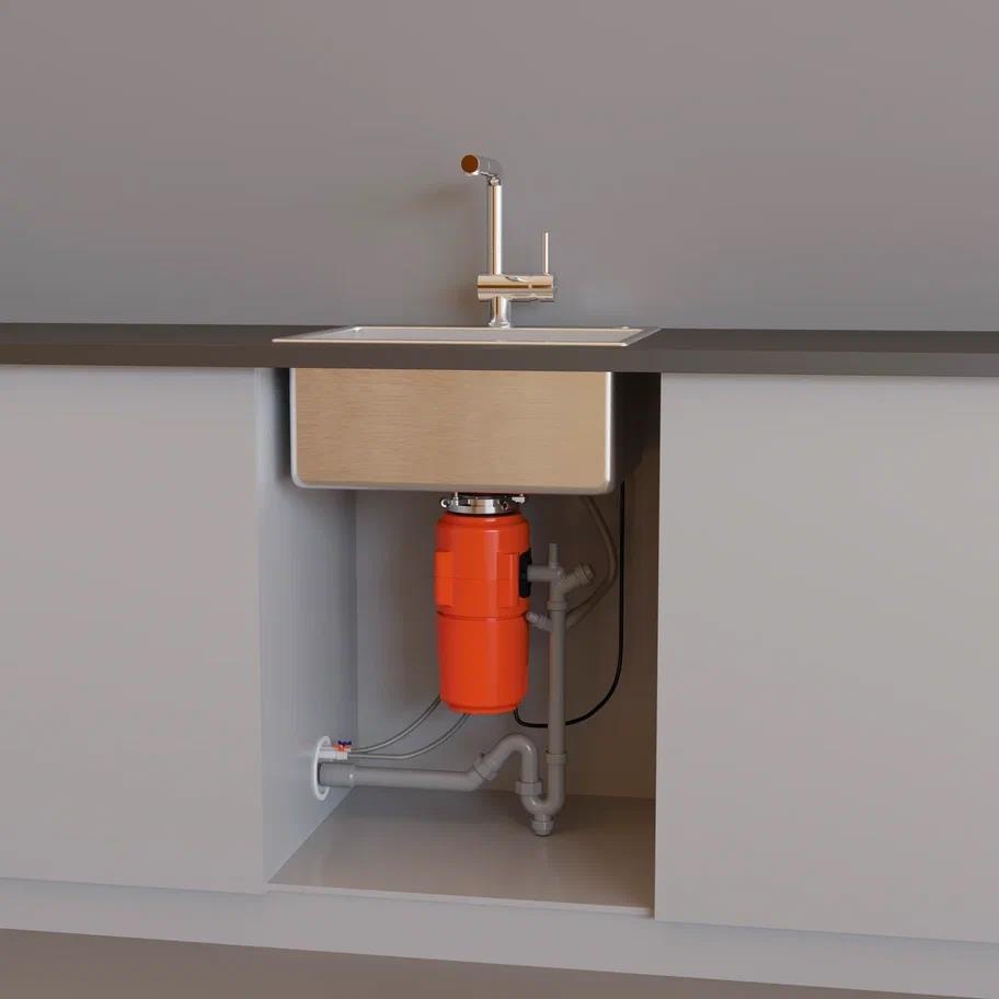 Измельчитель пищевых отходов Omoikiri Nagare Slim 900 4995062 для кухонной мойки, постоянный магнит - Вид №2