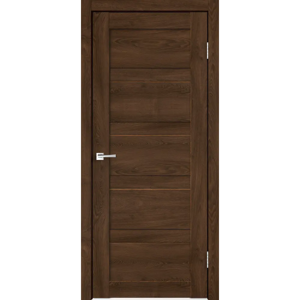 Комплект двери Лайн глухая 90x200 см Hardflex цвет дуб тернер венге с добором 150 мм 89429197 STLM-2211769 VELLDORIS 