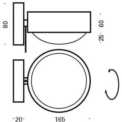 Top Light Регулируемый светодиодный настенный светильник sun-id-1361850 - Вид №6