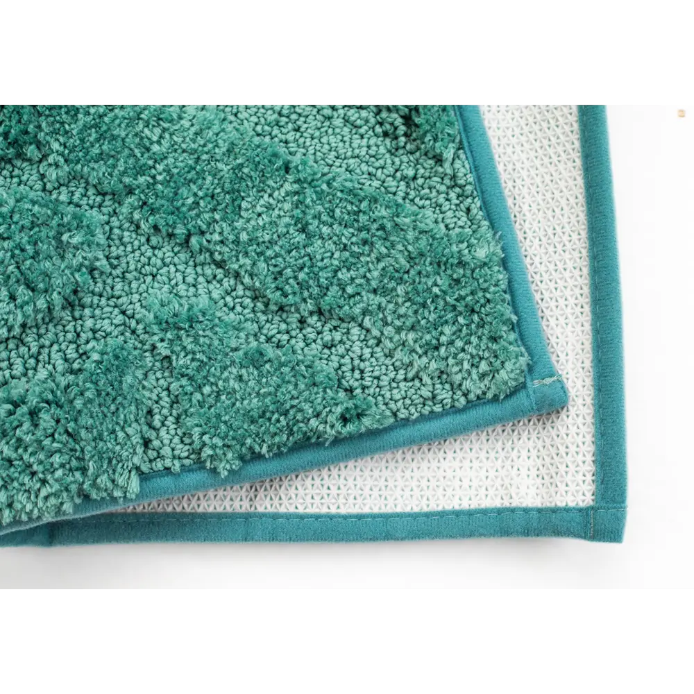 Коврик SWENSA Noor для ванной 50×50 см бирюзовый 89379327 STLM-1375714 - Вид №1