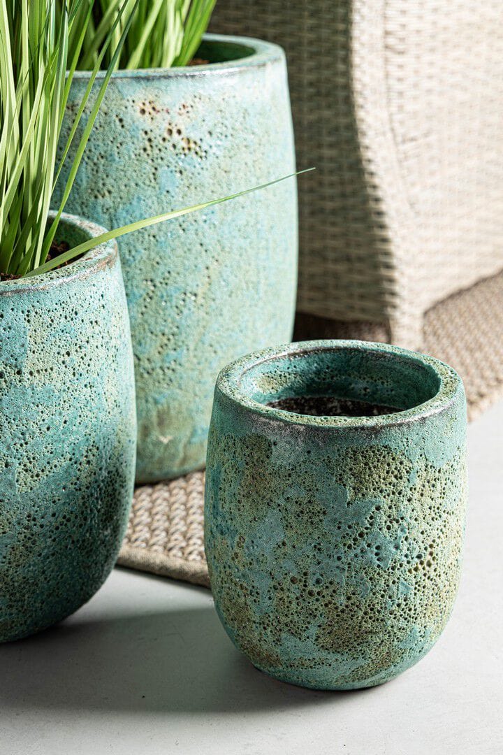 Набор из трех терракотовых Горшков ручной работы BIZZOTTO Duyen ARCH-00044879 - Вид №1