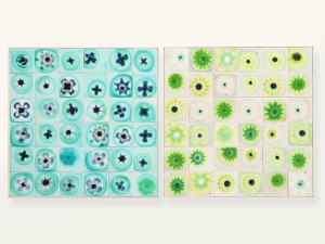 Стальной и стеклянный журнальный столик для сада