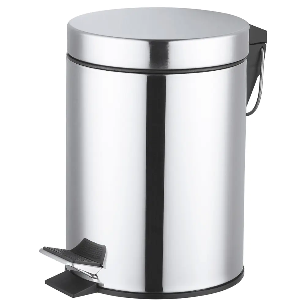 Бак для мусора в ванную комнату KONSENSA Терни 3 л сталь цвет хром STLM-2181516 - Вид №4