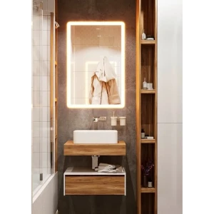 Зеркало для ванной Omega Glass Тип 3 SD333 с подсветкой 60x50 см прямоугольное