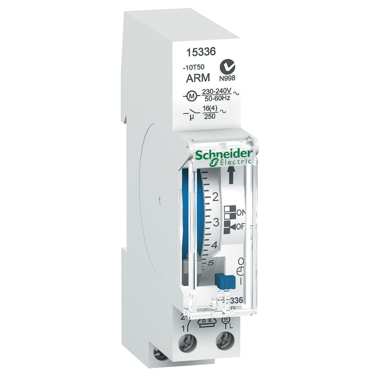 15336 РЕЛЕ ВРЕМ. ЭЛ.МЕХ. IH 18MM 24ЧАСА 1КАНАЛ Schneider Electric Acti 9 