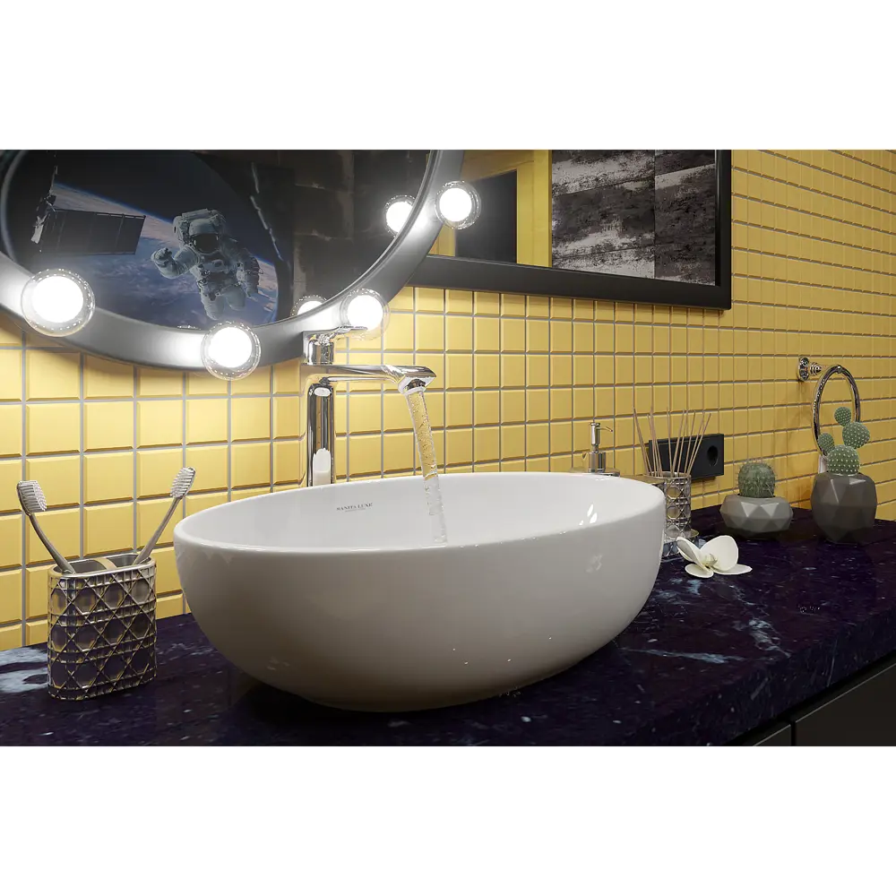 Раковина Sanita Luxe Ringo Slim накладная 53 см STLM-2166476 - Вид №3