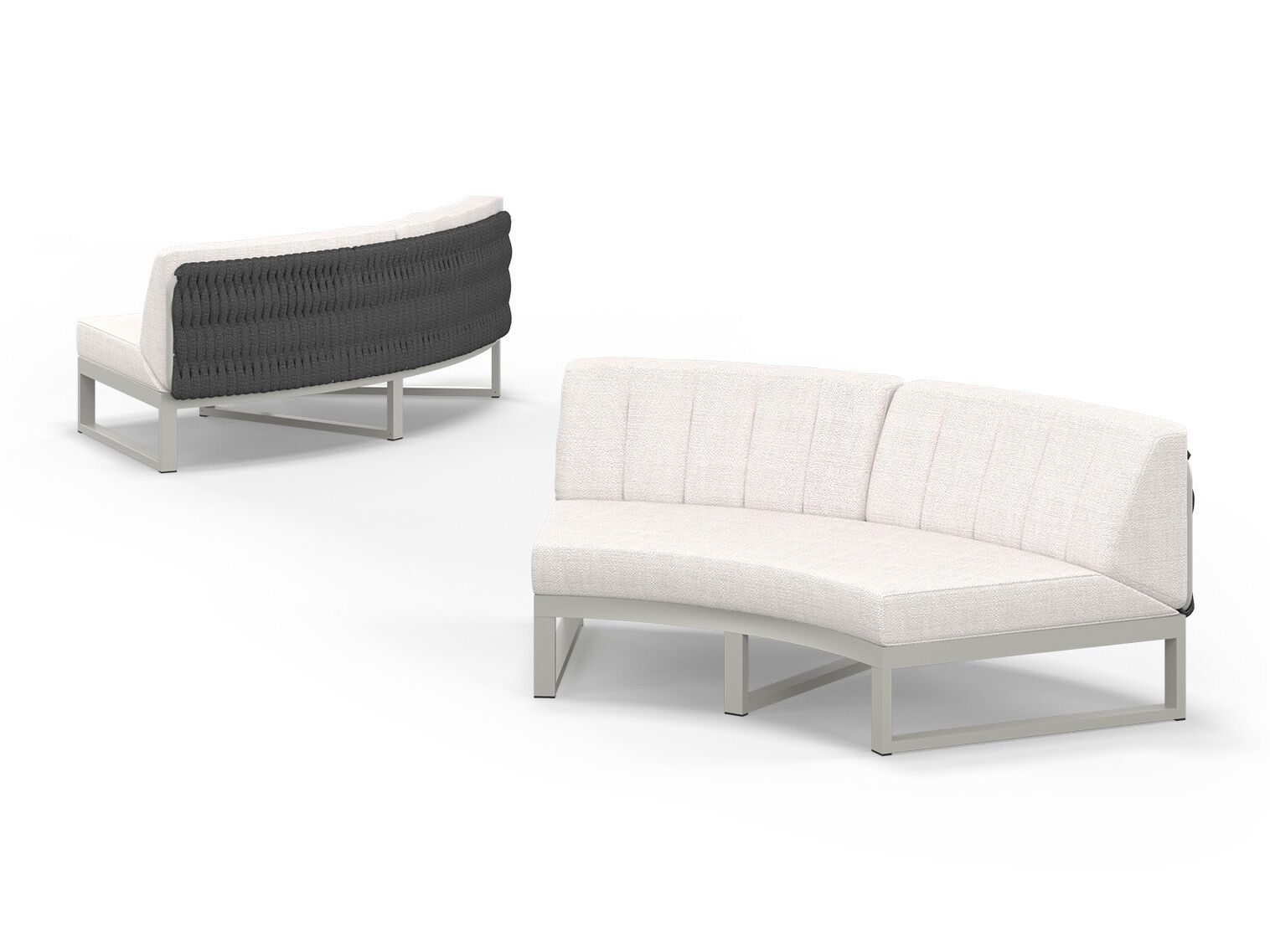 Тканевый изогнутый модульный садовый диван MAMAGREEN Munia ARCH-00016801 - Вид №4