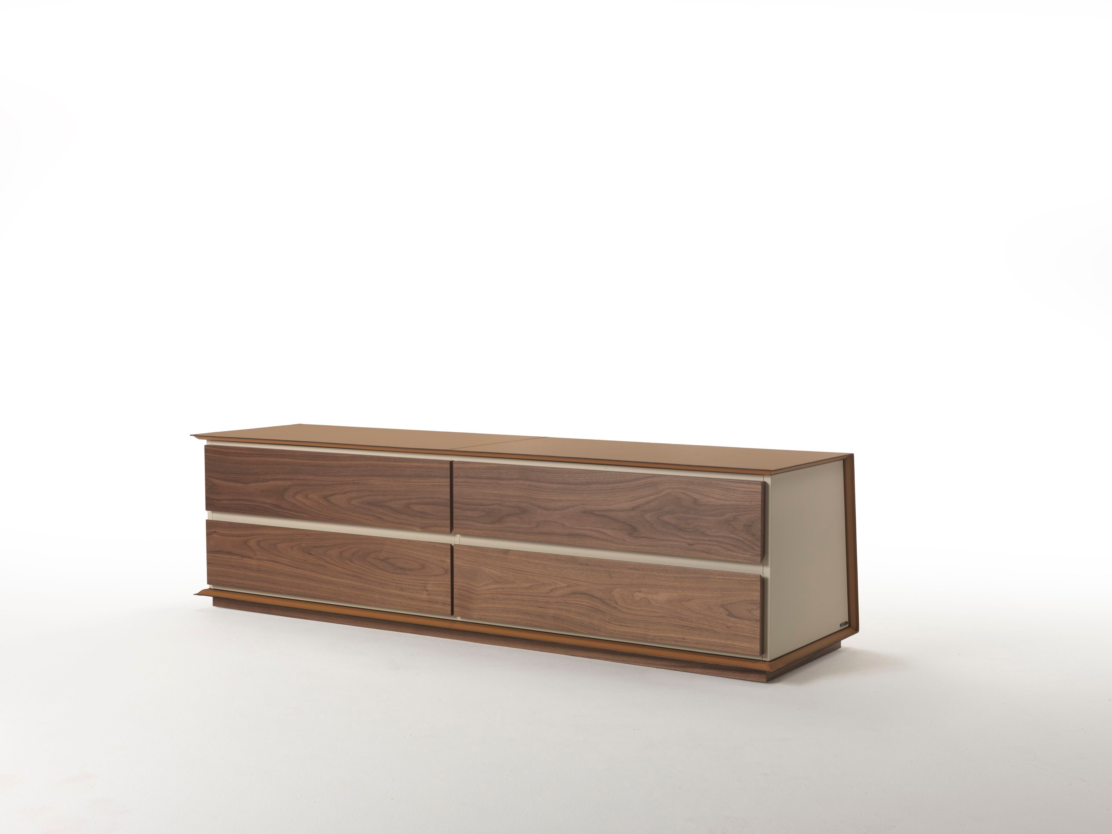 Деревянный комод с кожаной обивкой Casa Covre Naviglio ARCH-00061676 - Вид №7