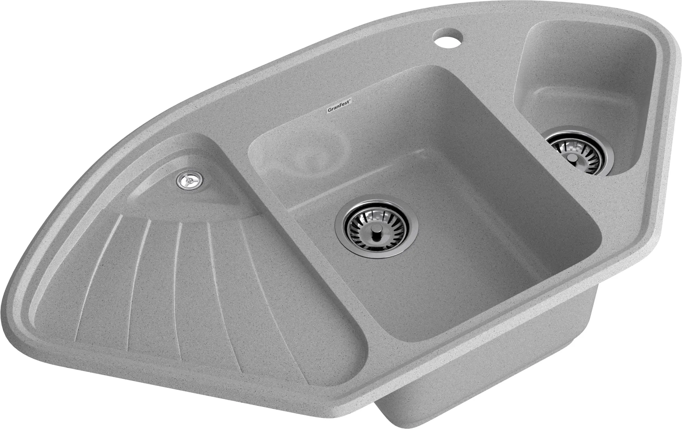 Кухонная мойка Искусственный камень CORNER S07 GranFest C-1040E-S07 - Вид №2