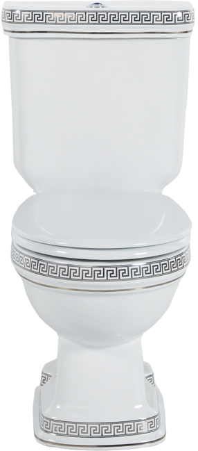 KL310-11CB00E-WP00 KLASIK Декор VERCACI/ХРОМ Унитаз Creavit Klasik 