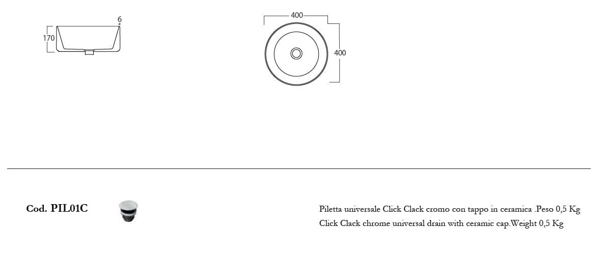 Керамическая круглая столешница Olympia Ceramica Open ARCH-00144841 - Вид №3