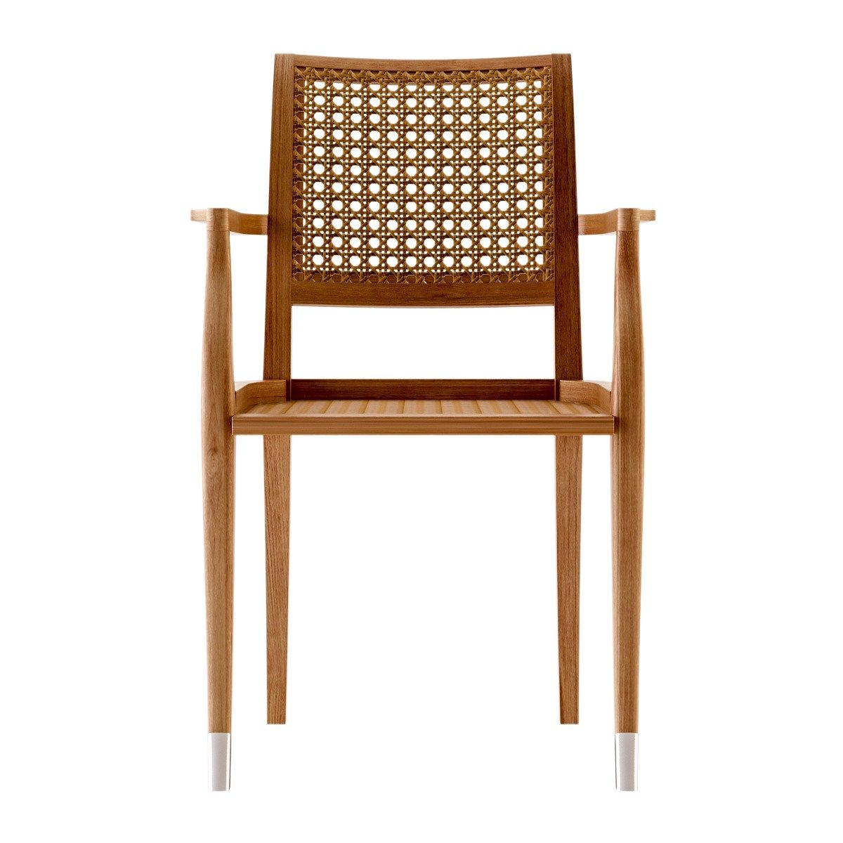 Стул для сада из тикового дерева с подлокотниками ASTELLO Jonquille ARCH-00083557 - Вид №2