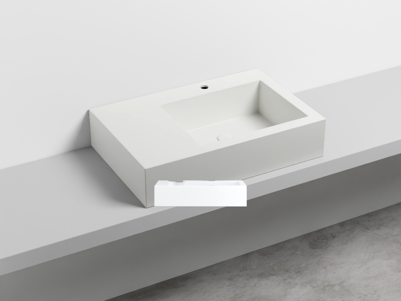 NALAMDX-BL Керамическая раковина с 1-им отверстием, чаша справа cielo I Narcisi Ceramica Cielo