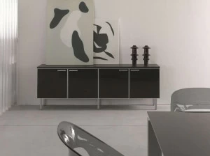 Sinetica Низкая лакированная тумба для офиса с распашными дверцами