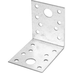 Угол крепежный KU 70x70x55x1.8 оцинкованная сталь цвет серебро