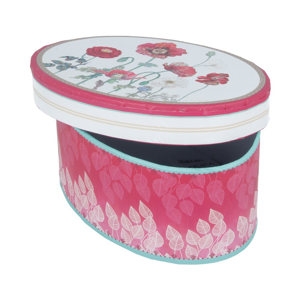 302-1 Коробка картонная бумажная №01 Овальная ККБ Santreyd 