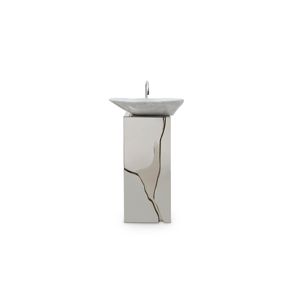 Lapiaz Marble Freestanding Напольная раковина стоящая прямоугольная Covethouse 