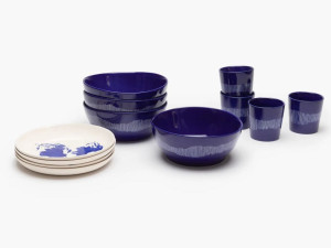 Набор посуды из глазурованной керамогранита