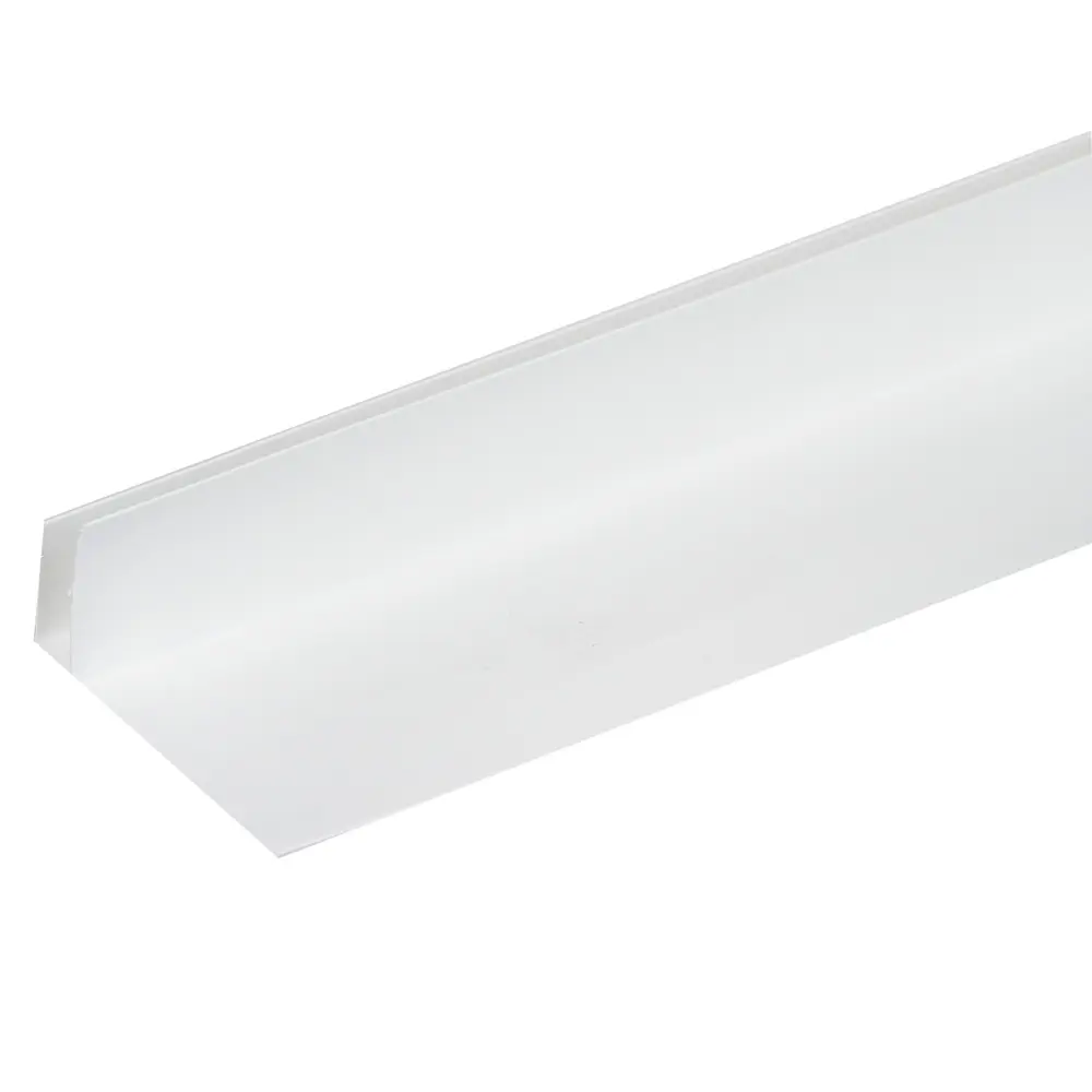 84036103 Профиль F-образный ПВХ 55 мм Т8 10 мм цвет белый 3000 мм STLM-1013658 Santreyd 