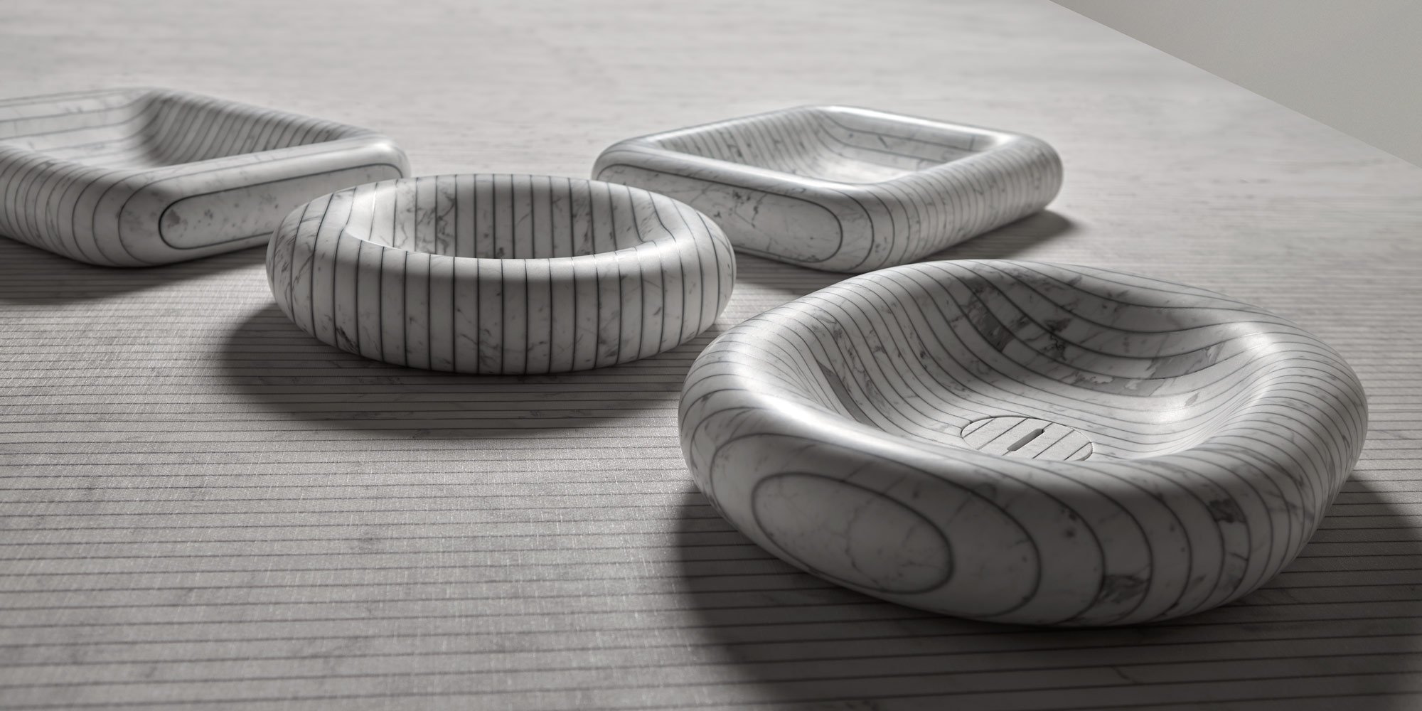 Gessati Накладная раковина на столешницу  прямоугольная Antoniolupi  - Вид №5