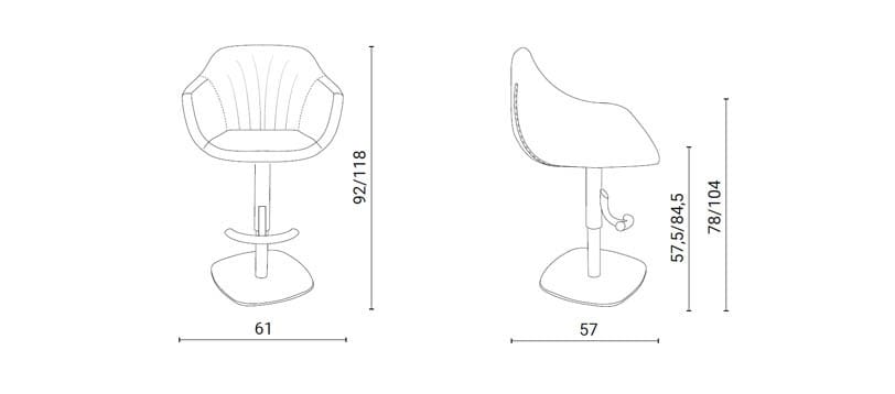 Кожаный мягкий стул Ozzio Italia BORIS ARCH-00057262 - Вид №2