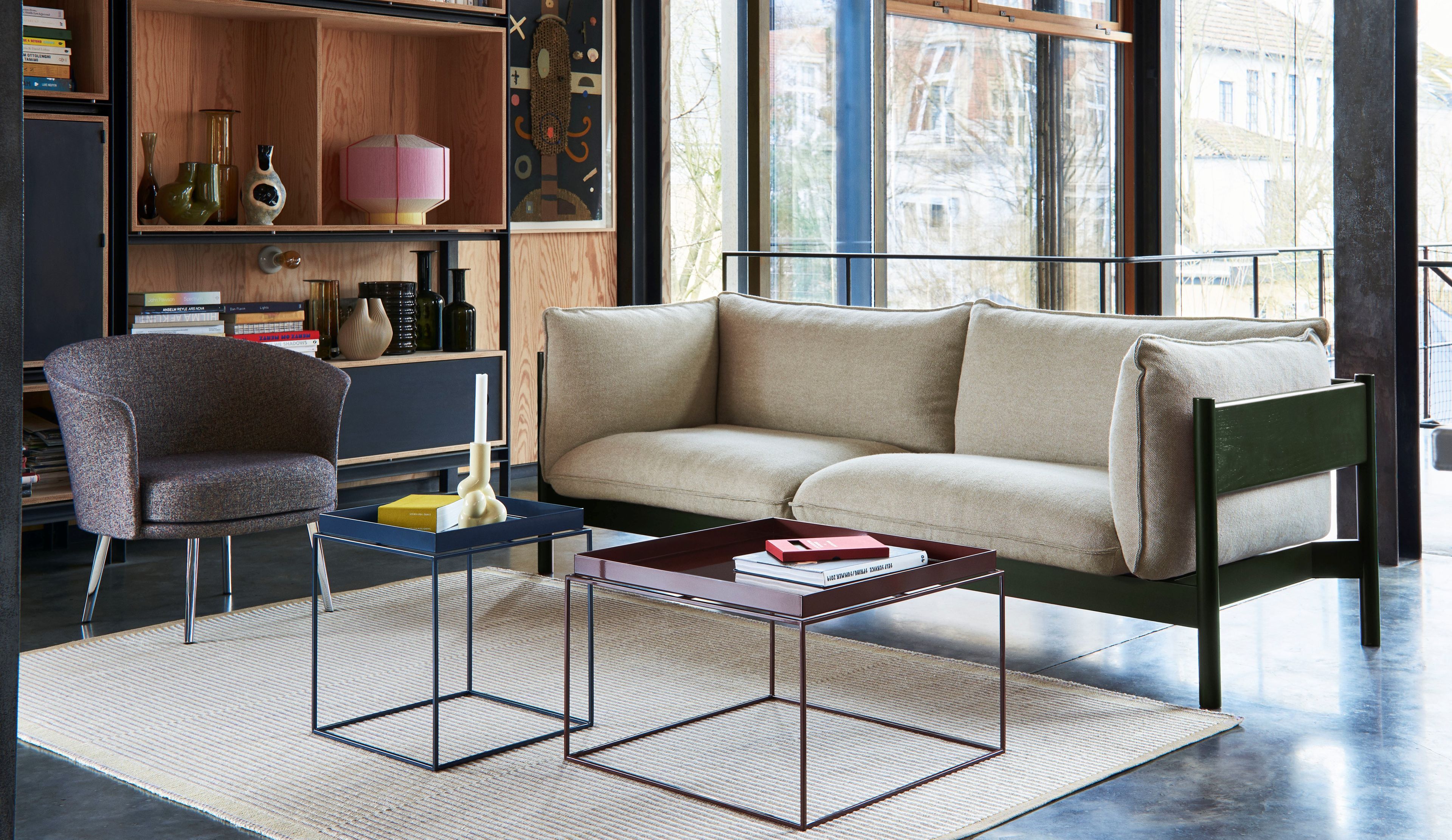 Квадратный стальной журнальный столик с подносом Hay Tray Table ARCH-00134098 - Вид №8