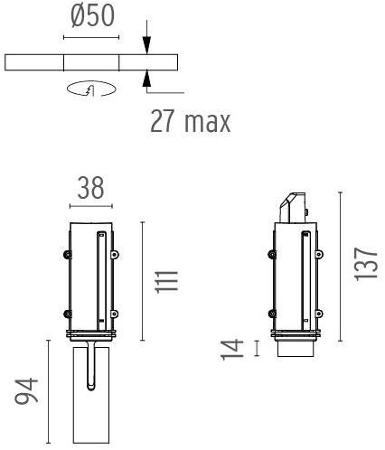 Flos Точечный светильник из алюминия Architectural collection - sistemi 09.3750.30 / 09.3751.30 - Вид №7