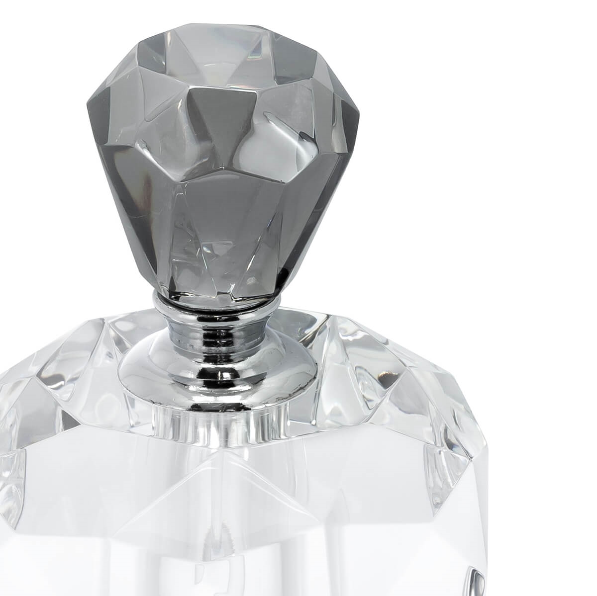 600900-CG ABHIKA ПАРФЮМЕРНАЯ БУТЫЛКА ЯСЕНЬ КРУГЛЫЙ SM CLEAR/GREY  - Вид №1