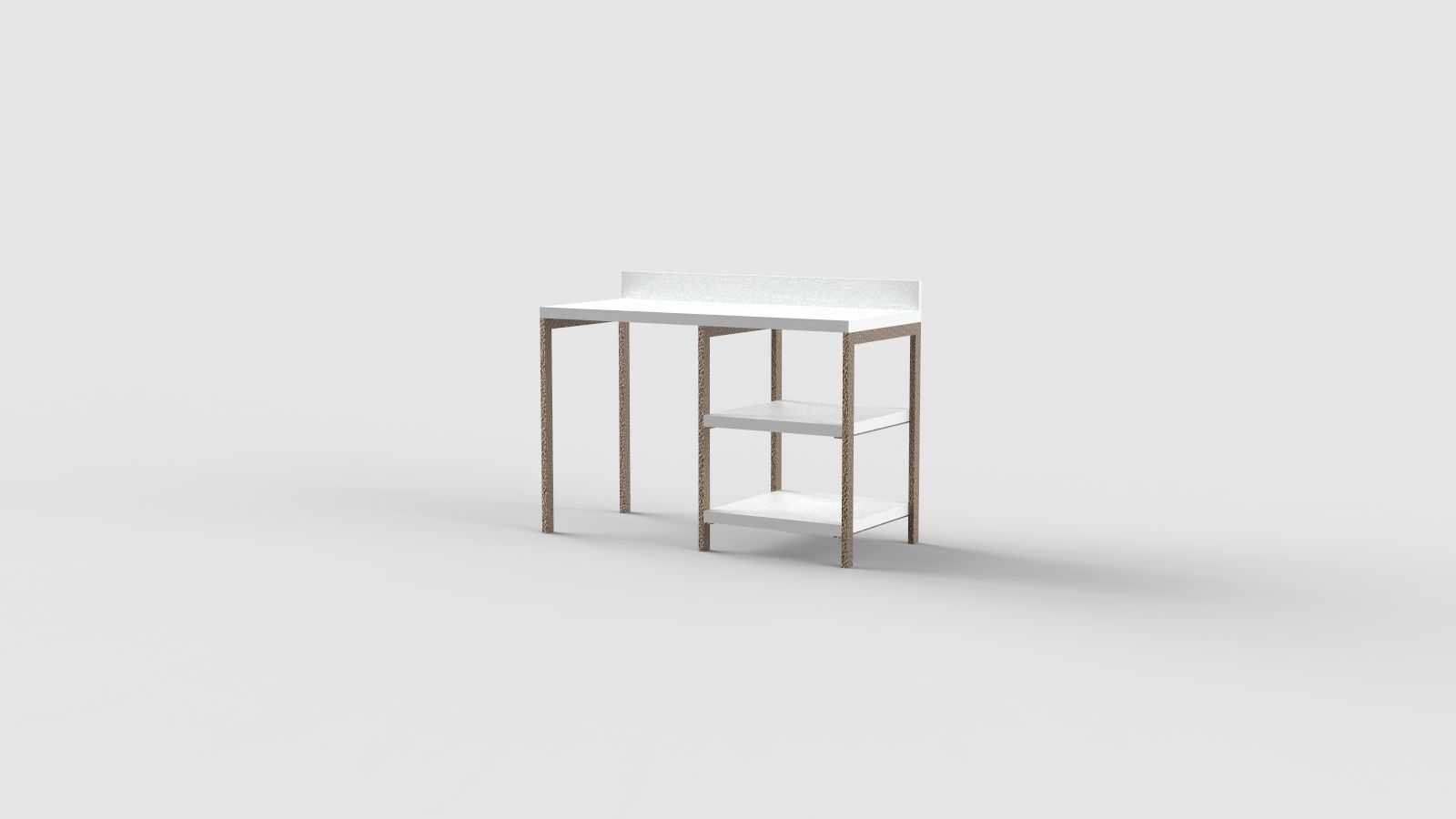 Прямоугольный стол с полками для контракта Mobilspazio ARCH-00076414 - Вид №7