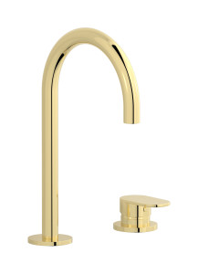 Смеситель для раковины на 2 отверстия WE ARE IB k2394ii Pale Gold K2