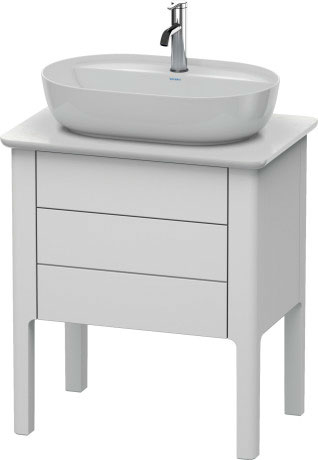 LU956509797 Luv Тумбочка для консоли напольная Светло-голубой шелковисто-матовый лак Duravit - Вид №2