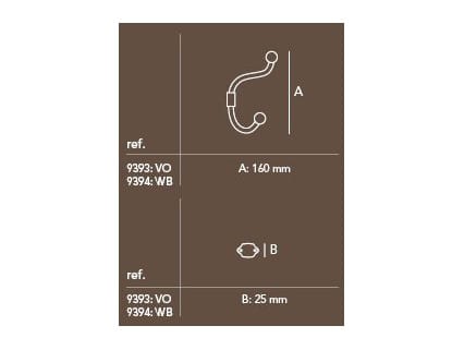 Вешалка для халатов / железный держатель для полотенец Dauby Pure® Plus ARCH-00149126 - Вид №3