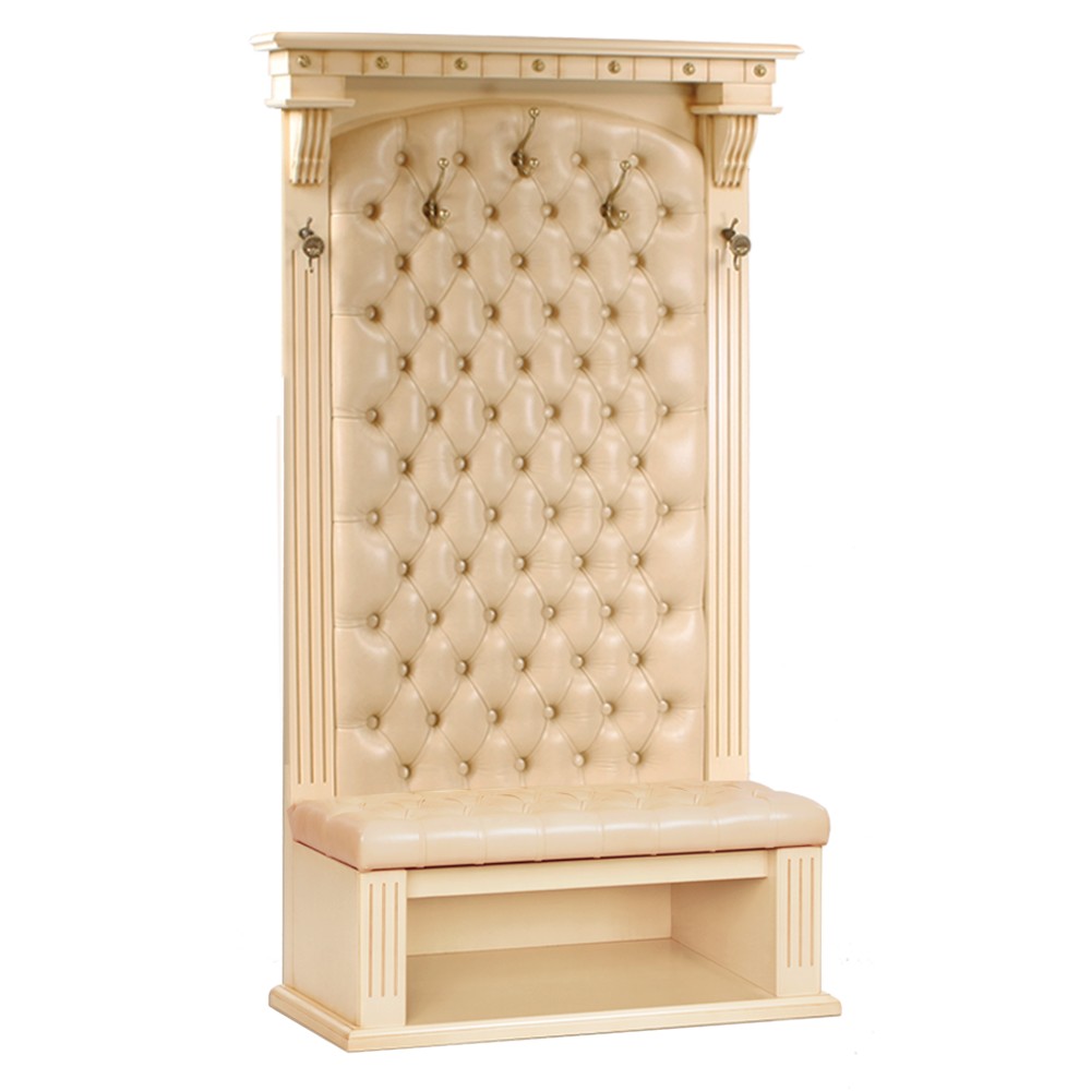 11122 Прихожая с полкой для обуви Тауэр 1 Айвори Беж BOGACHO 4627138223437