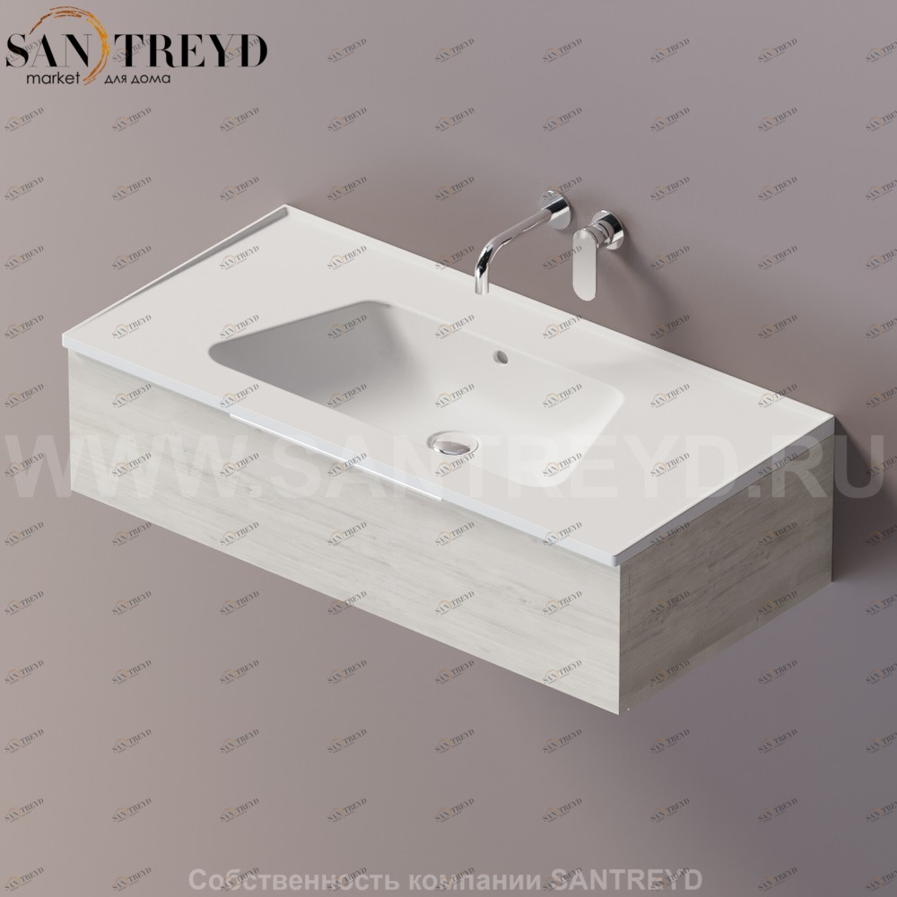 Flaminia BLOOM Тумба под раковину 105 см с 1 ящиком BBX969.WW Ceramica Flaminia