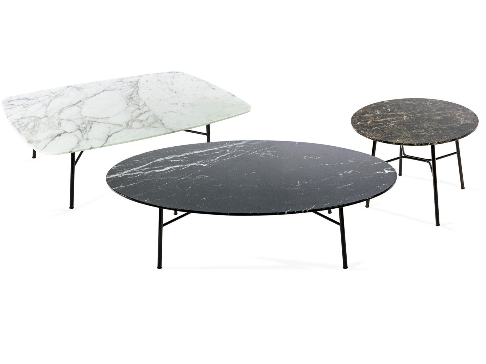 Круглый мраморный журнальный столик TrabA' YUKI ARCH-00139492 - Вид №1