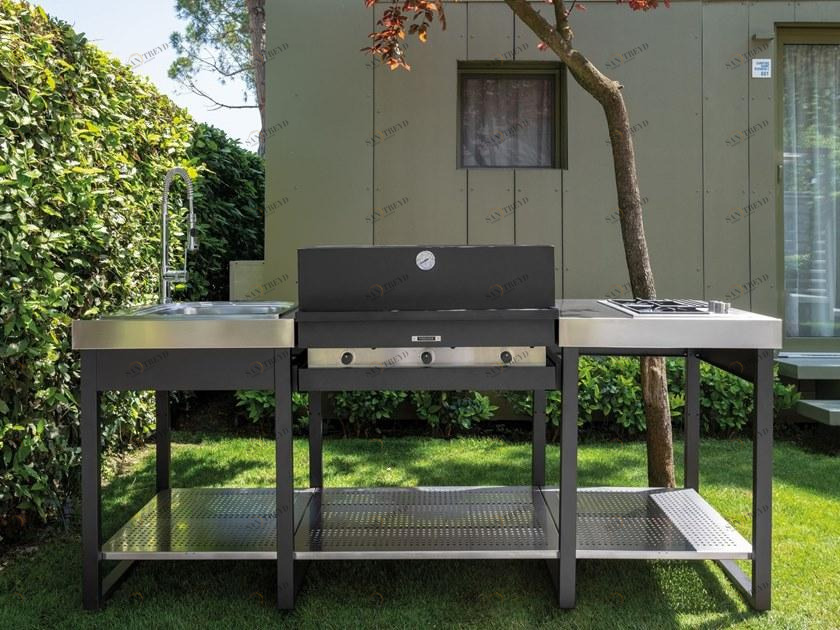 Fògher Модульная летняя кухня из нержавеющей стали sun-id-1378744