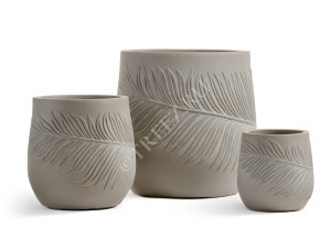 41.1020-0039-LM-21 Кашпо  ERGO - серия Nature - Чаша - Капучино Цветочная коллекция