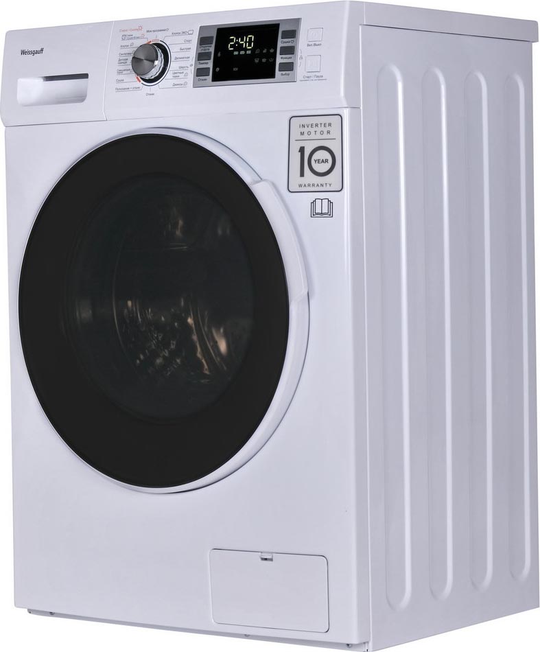 WMD 4748 DC Inverter 595 ? 470 ? 850 мм, узкая стиральная машина, 8 кг при стирке, 6 кг при сушке, 1400 оборотов в минуту, быстрая стирка 15 минут, стирка + сушка за 1 час, режим для детских вещей, класс энергоэффективности а, функция дозагрузки белья, бл Santreyd  - Вид №1