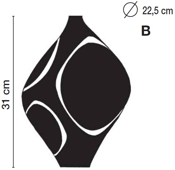 Fos Ceramiche Фарфоровая ваза Naum B-2003 - Вид №6