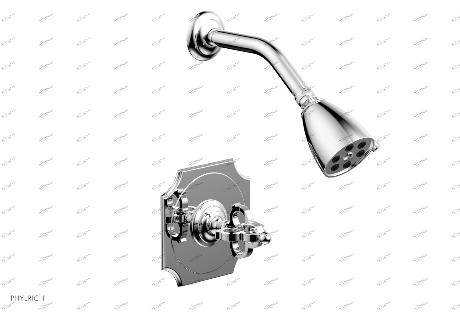 Душевая панель COURONNE Phylrich  163-21-026 Хромированный 