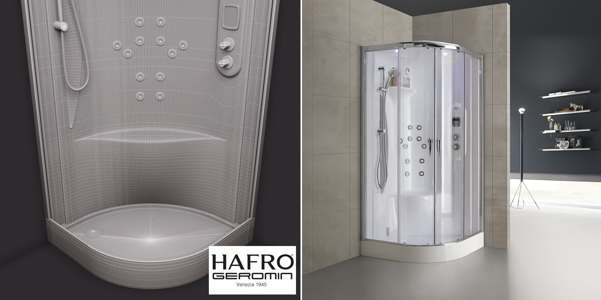 Душевая кабина угловая New-bi-size INTEGRA 80/80 см 1NBA2N2 Gruppo Geromin - Вид №1