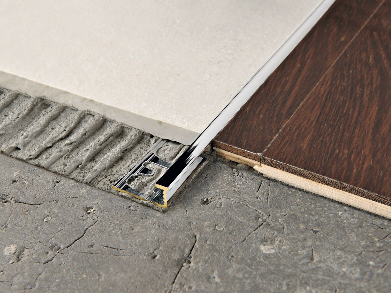 Латунное соединение пола PROGRESS PROFILES хромированная латунь ARCH-00097643